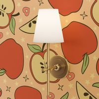 Apple Vintage Fruit Pattern