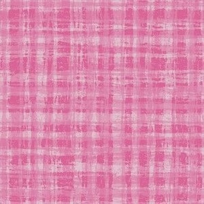 Pink and White Neutral Hemp Rope Texture Plaid Squares Peony Pink Magenta BF6493 and Lola Light Pink Ivory Gray White DBD0D6 Subtle Modern Abstract Geometric