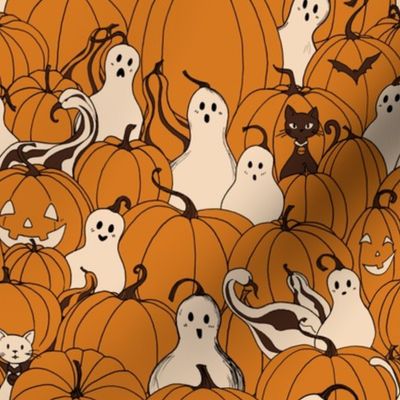 Ghostly Gourds and Pumpkins