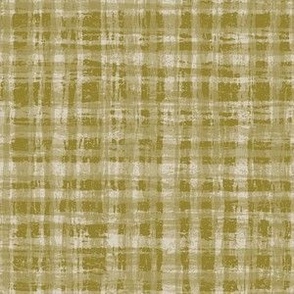 Brown and White Neutral Hemp Rope Texture Plaid Squares Moss Brown Green 8B7F37 and Subtle Ivory Beige Gray White E3DDD8 Subtle Modern Abstract Geometric