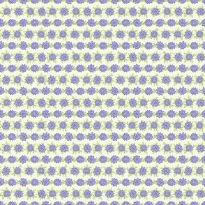 Tiny floral stripes in lilac and honeydew