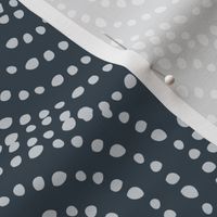 Charcoal silver overlapping circle dots