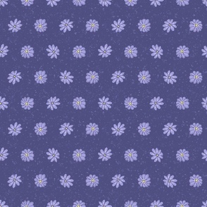 Flowers in lilac on dark background in small scale
