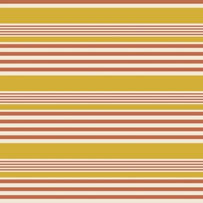 gold terracotta stripes