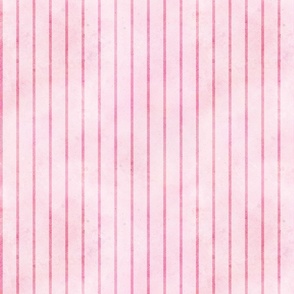 Pink water color pinstripes - 1" Repeat