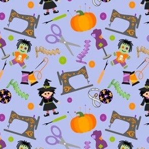 Halloween Sewing Notions Purple