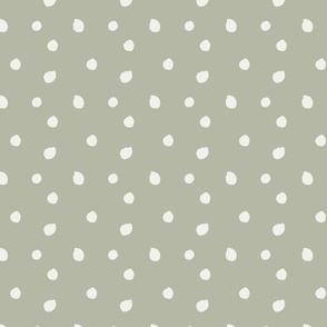 Cream Dots on Sage-Green_LRG