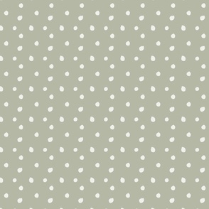 Cream Dots on Sage-Green_MED