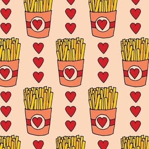 Fry Day I'm in Love | Valentine Cartoon French Fries