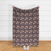 Cozy Vintage Cottage Core Tulip Flower Pattern