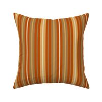 uneven stripes, rust, apricot, brown, cream