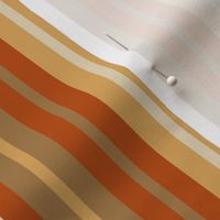 uneven stripes, rust, apricot, brown, cream