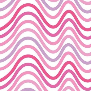 Rainbow Wave Stripe-Bubble Gum Palette-Large Scale
