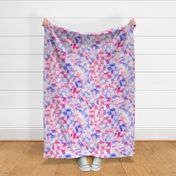 Groovy Watercolor Checkers (lilac - pink) XL