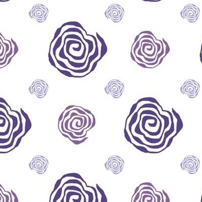 wonky spiral dots 3 purple