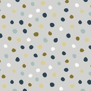 Tiny Dots on a Soft Grey Ground