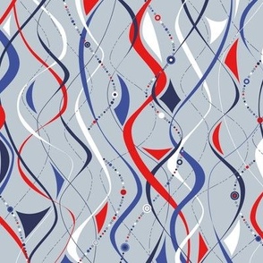 Patriotic Streamers (Silver)