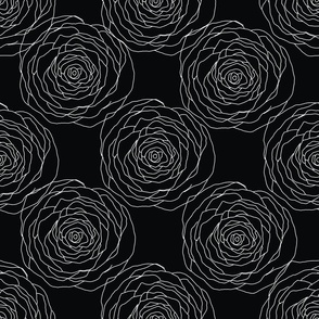 black linen roses