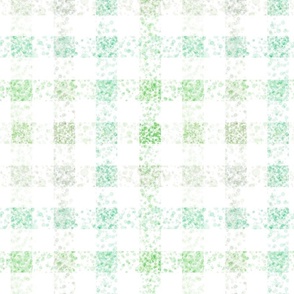 watercolor confetti gingham greenery