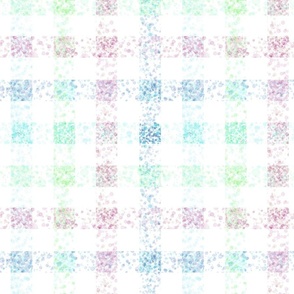 watercolor confetti gingham ocean