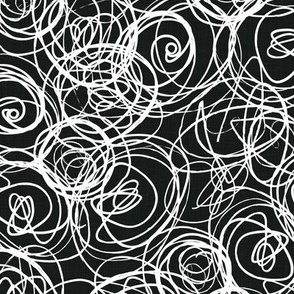 Jet Black Fabric, Wallpaper and Home Decor | Spoonflower