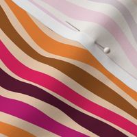 Psychedelic groovy vertical stripes - 70s wavy stripes - medium scale