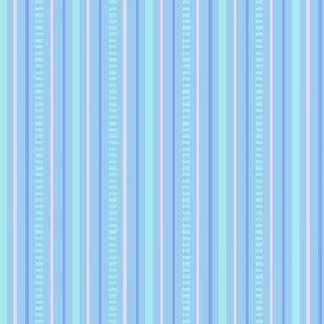 Pastel stripes of blue and pink for fabric and wallpaper