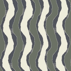 Geometric Landscape Altered Stripes