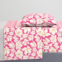 Magnolia Flowers - Matisse Inspired - Bright Pink