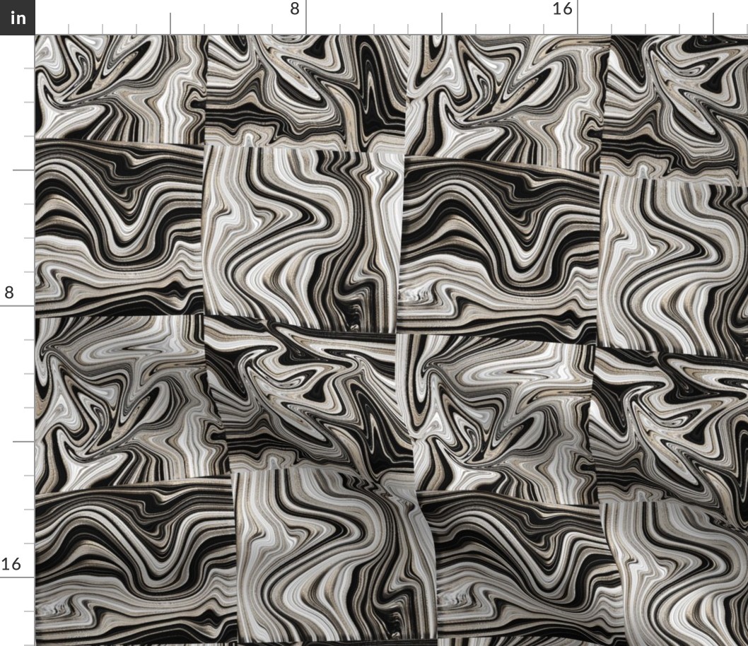 marbled tiles