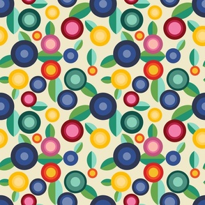 Floral spots abstract meadow - S