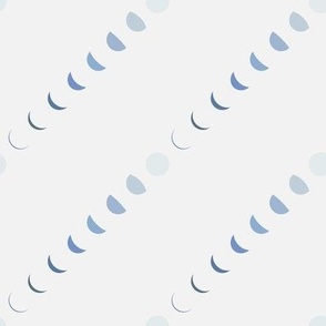 Moon Phase Diagonal Stripes