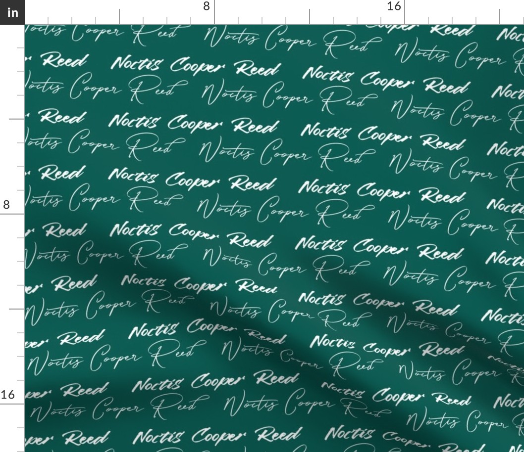 Custom name fabric - Noctis Cooper Reed on hunter