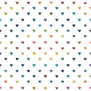 Color block hearts