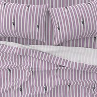 Classic Stripes with Sneaky Hidden Cats, Gray Cats, Purple Stripes, Stippling and Half-tone