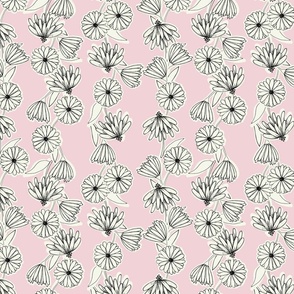 Gerbera Pattern Pink Medium