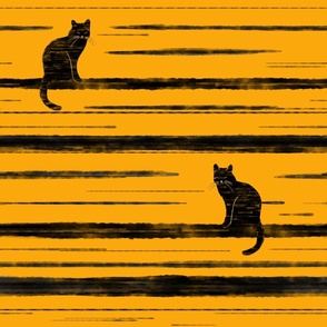 Cat stripes - orange