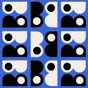 B pattern - Blue