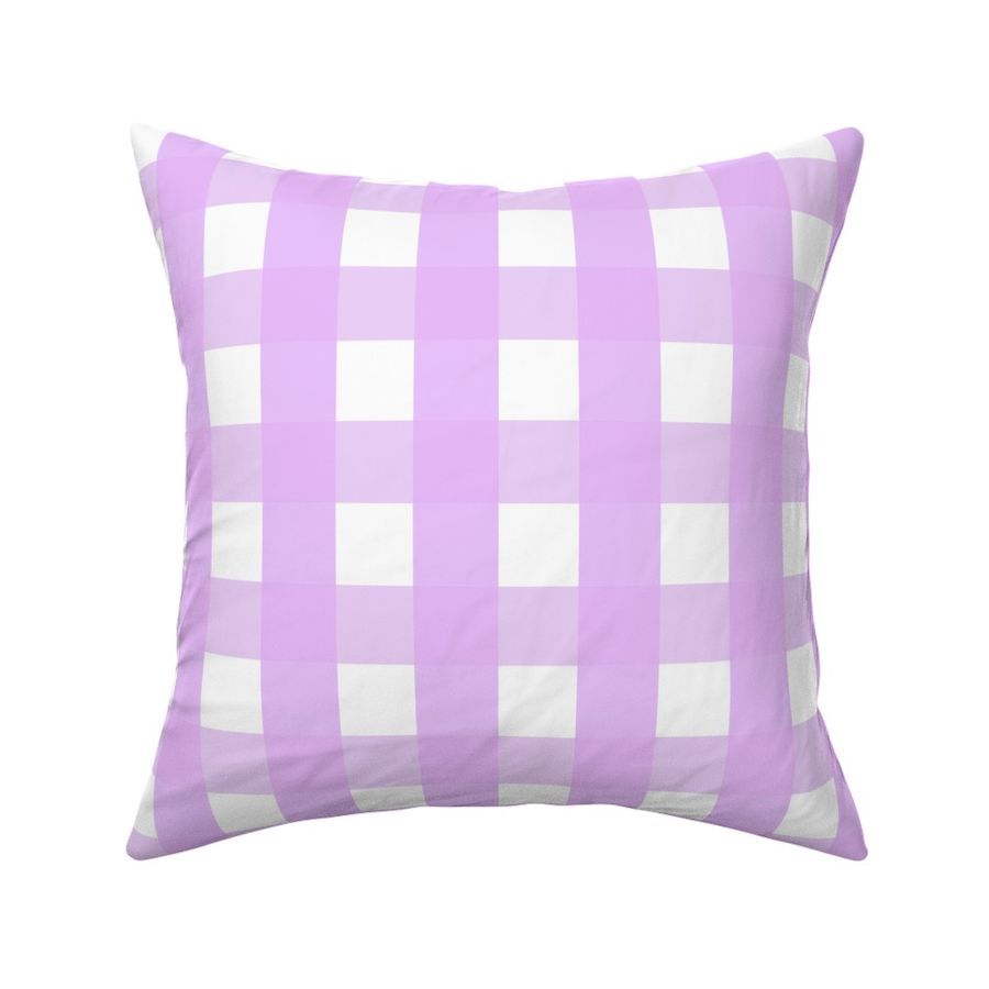 lilac gingham - Cutecore - purple checkerboard - light purple white check