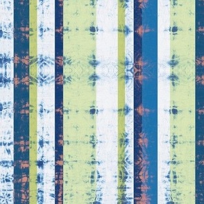 Shibori arashi tiedye colorful stripes