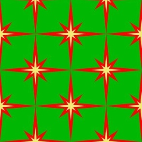 Christmas Star 1 Retro Pattern