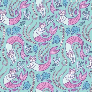 merkitties in turquoise