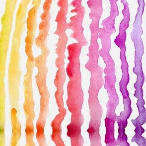 Rainbow Drip Stripe