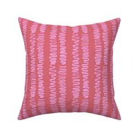 Squiggly Stripe in Pink and Red