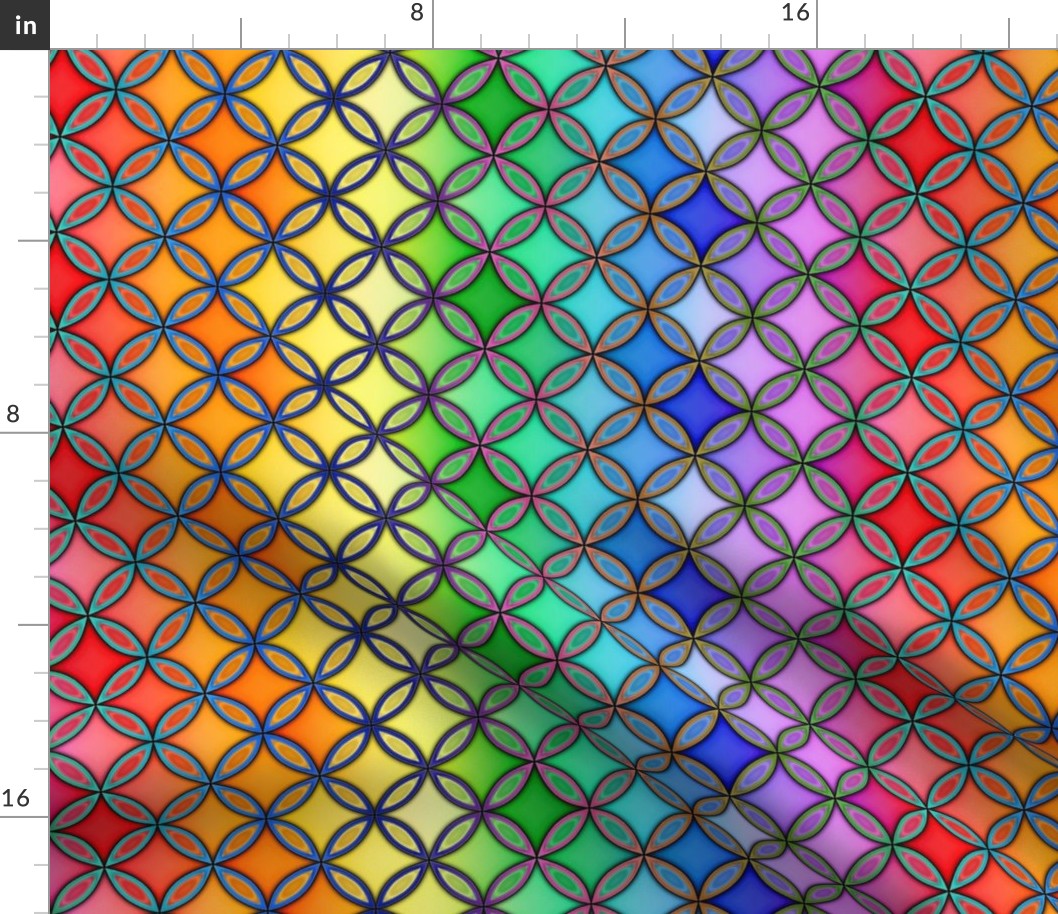 rainbow circle lattice