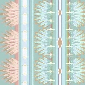 My Southwest Heart, Soft Teal and Soft Coral