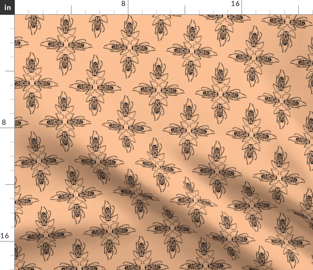 Patterned-Beetle--peach-FBC195