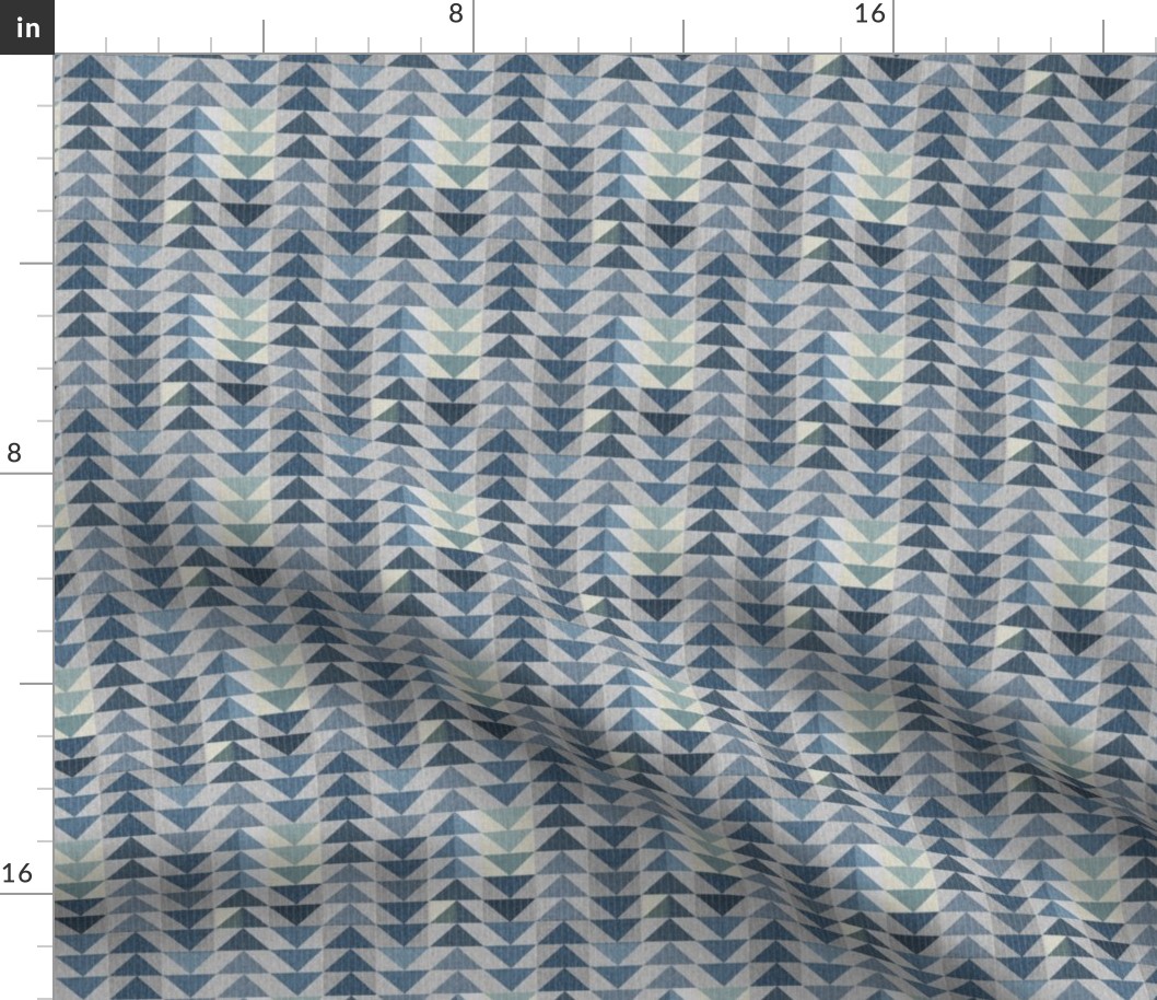 TriangleQuilt (indigo) SML 