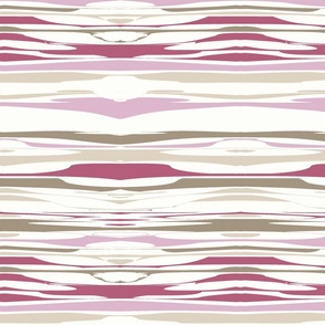 L - irregular stripes - mauve H