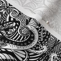 Intricate Doodles in black _ white